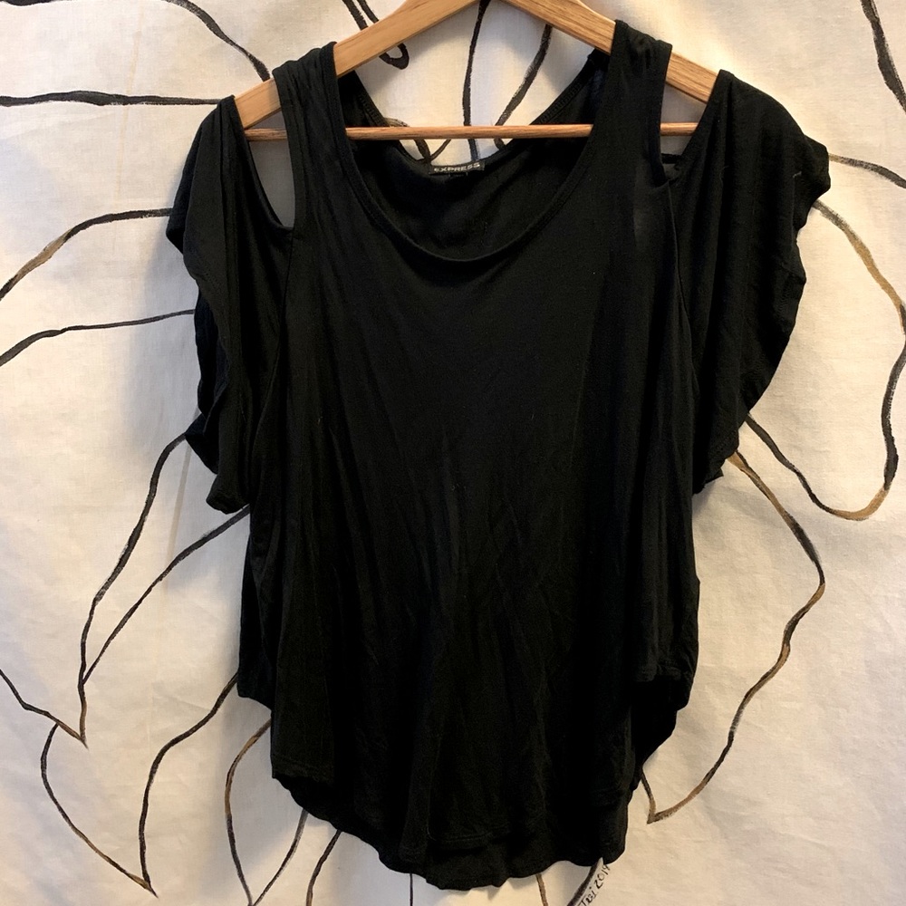 Black Off The Shoulder Top
